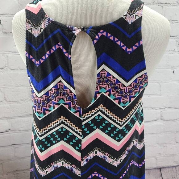 planet gold multi colored zigzag tank top - Picture 7 of 10